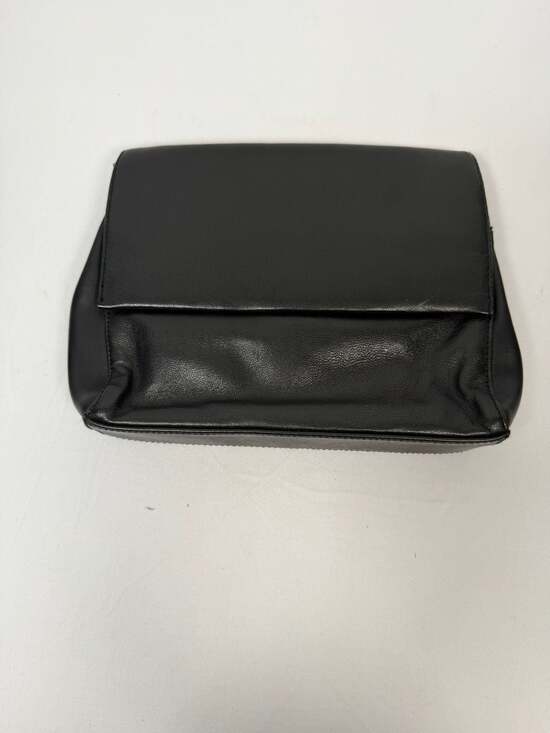 Worthington Handbags - Worthington Black Leather Flap Clutch Purse